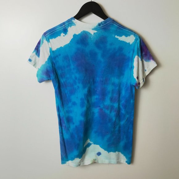 Gildan T Shirt Festive Trendy Tie Dye Tee Short Sleeve 100% Cotton Logo Adult - Picture 9 of 10